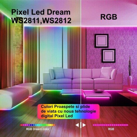 BANDA LED WS2812 DIGITAL PIXEL 5050 RGB 60D-5V / IP20