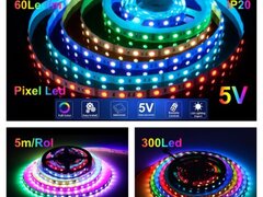 BANDA LED WS2812 DIGITAL PIXEL 5050 RGB 60D-5V / IP20